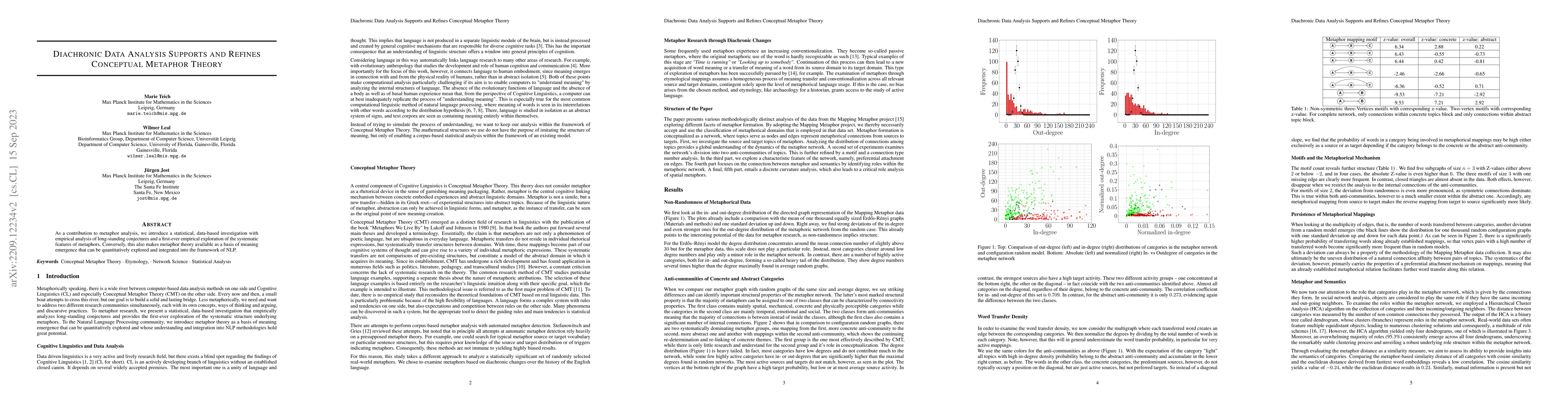 Thumbnail for Diachronic Data Analysis Supports and Refines Conceptual Metaphor Theory