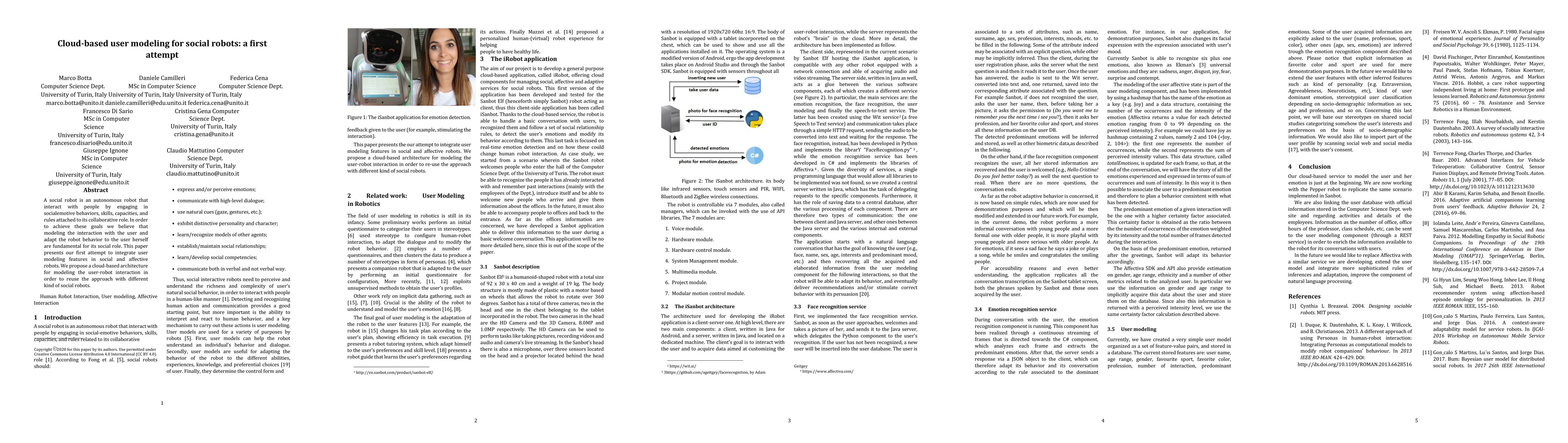 Thumbnail for Cloud-based user modeling for social robots: a first attempt
