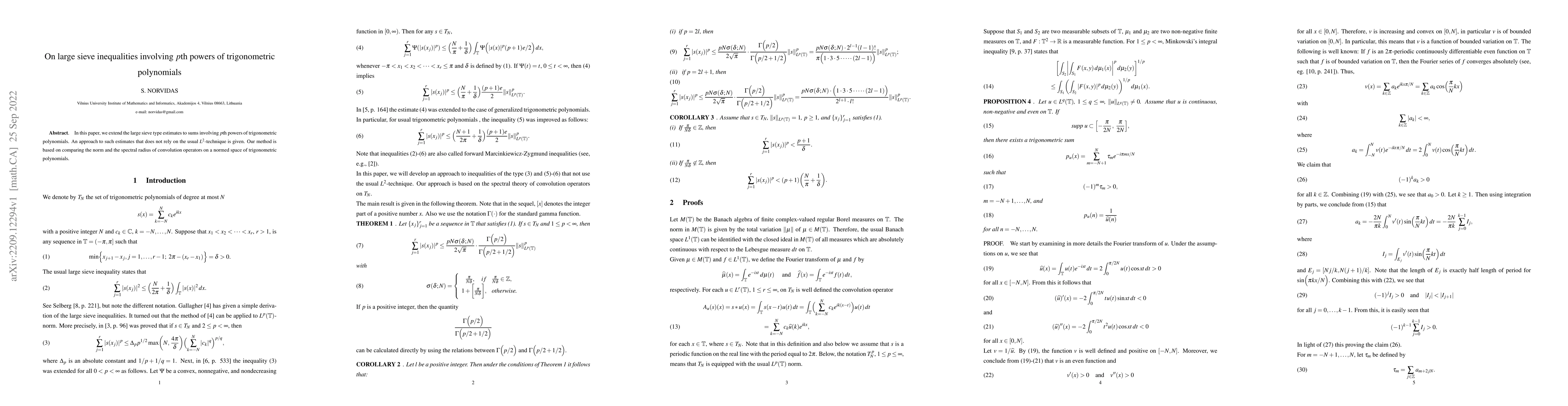 Thumbnail for On large sieve inequalities involving pth powers of trigonometric
  polynomials