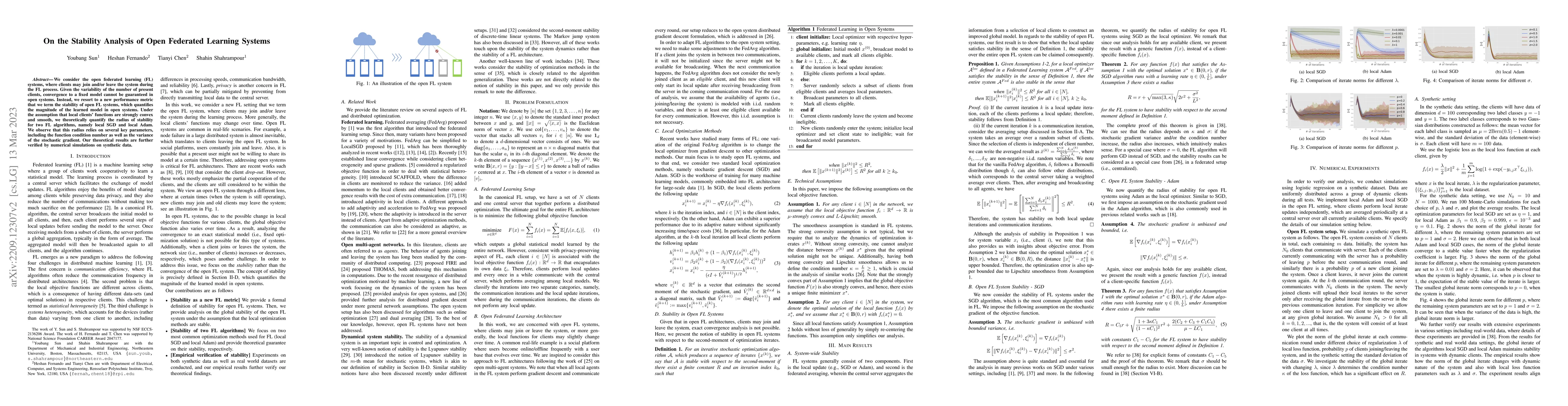 Thumbnail for On the Stability Analysis of Open Federated Learning Systems