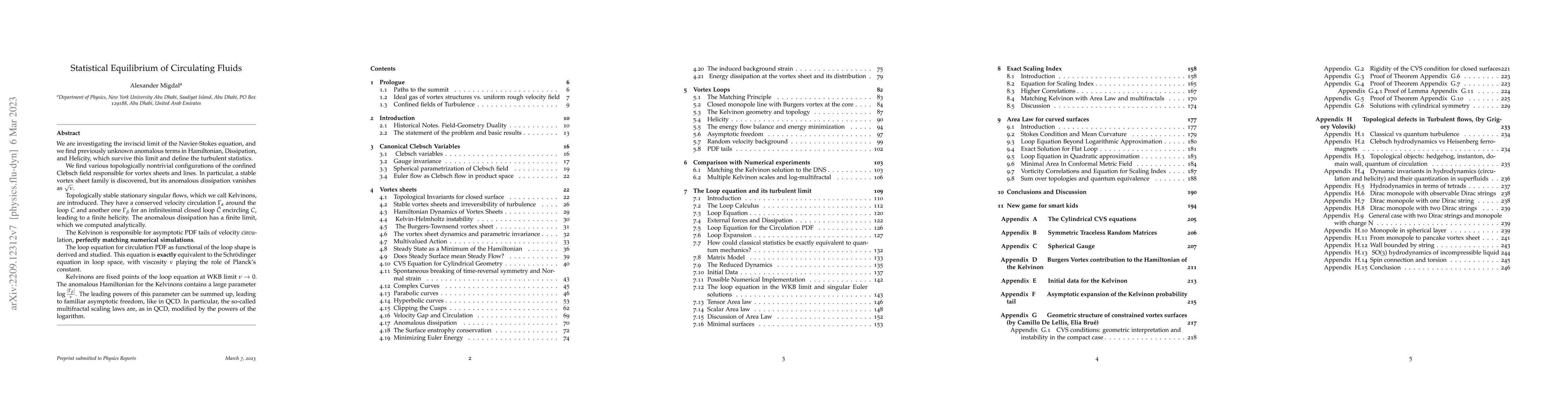 Thumbnail for Statistical Equilibrium of Circulating Fluids