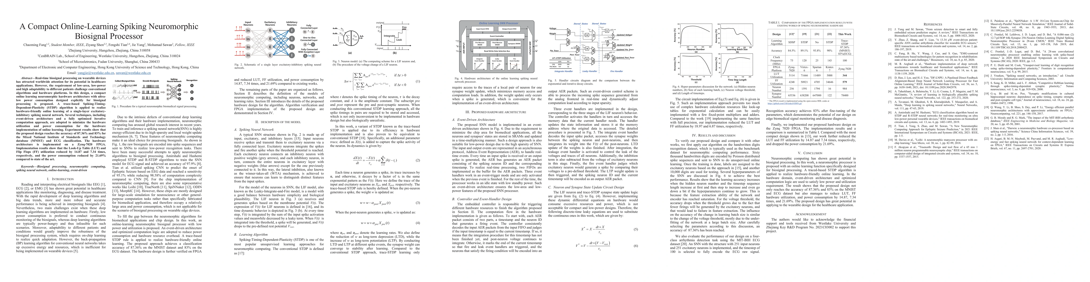 Thumbnail for A Compact Online-Learning Spiking Neuromorphic Biosignal Processor