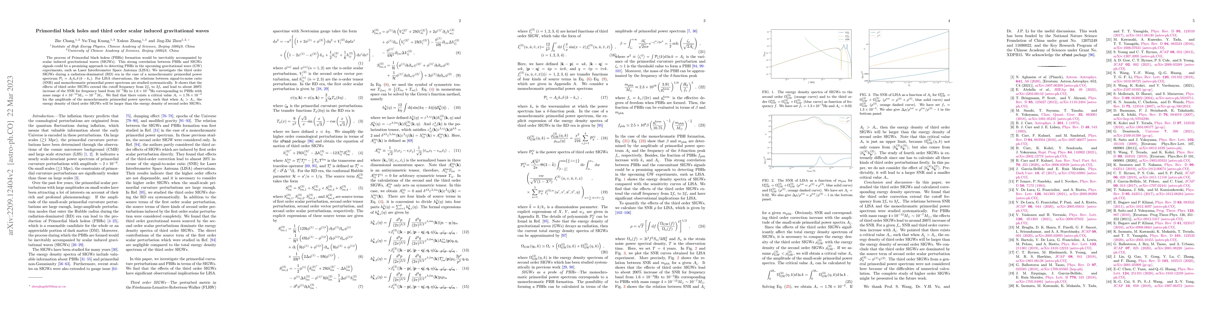 Thumbnail for Primordial black holes and third order scalar induced gravitational
  waves