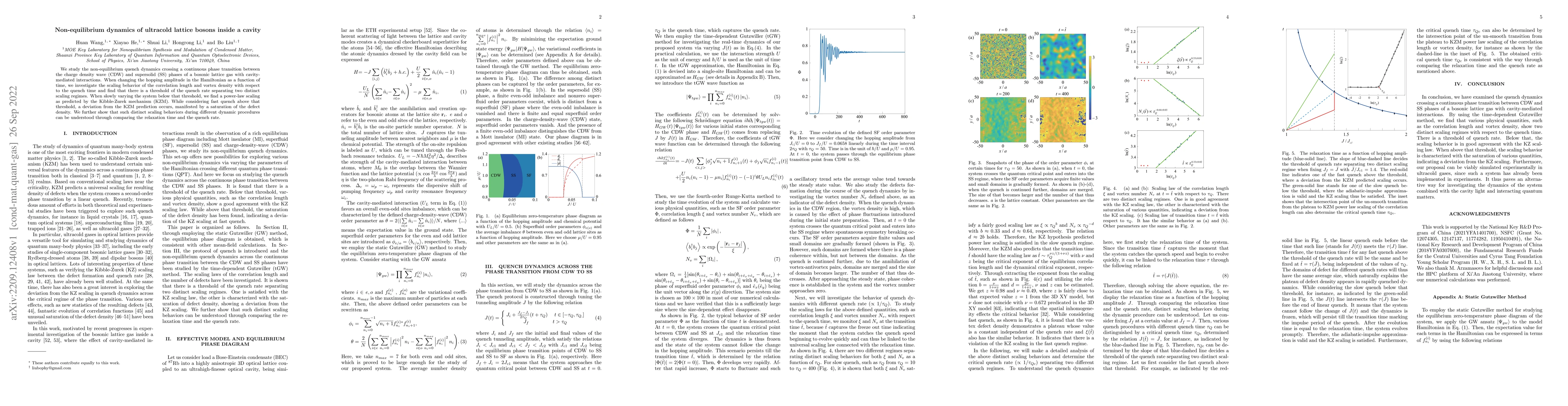 Thumbnail for Non-equilibrium dynamics of ultracold lattice bosons inside a cavity
