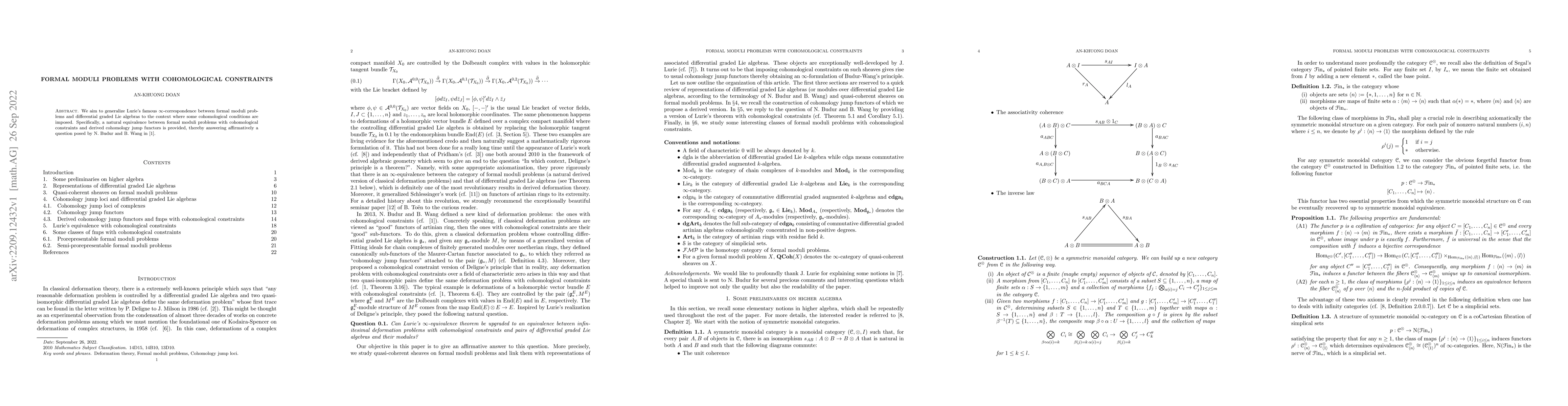 Thumbnail for Formal moduli problems with cohomological constraints
