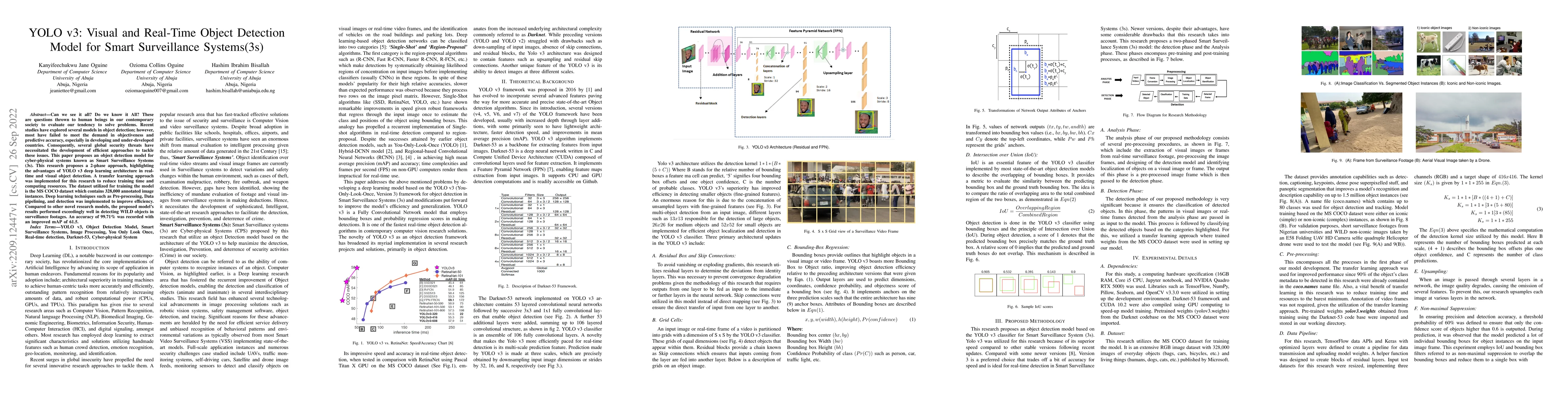 Thumbnail for YOLO v3: Visual and Real-Time Object Detection Model for Smart
  Surveillance Systems(3s)