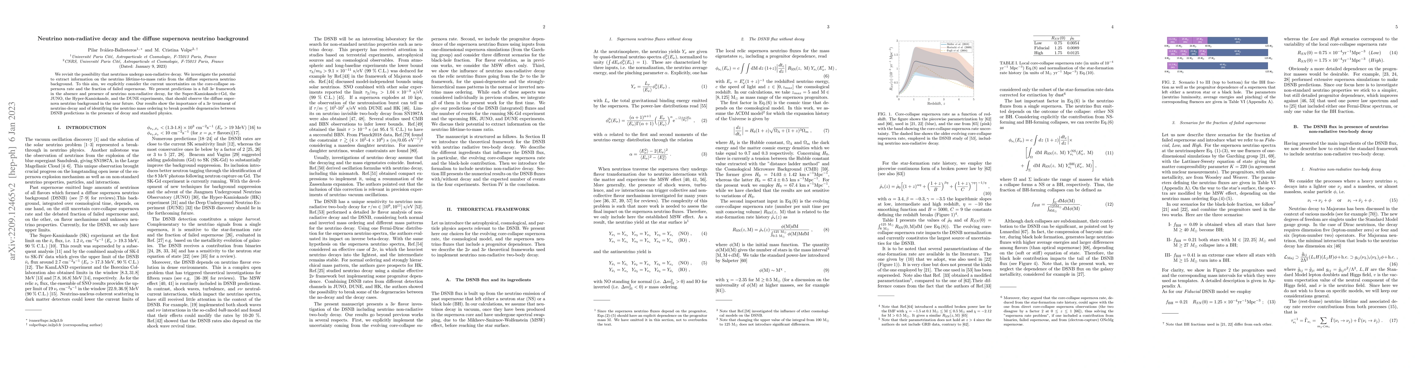 Thumbnail for Neutrino non-radiative decay and the diffuse supernova neutrino
  background
