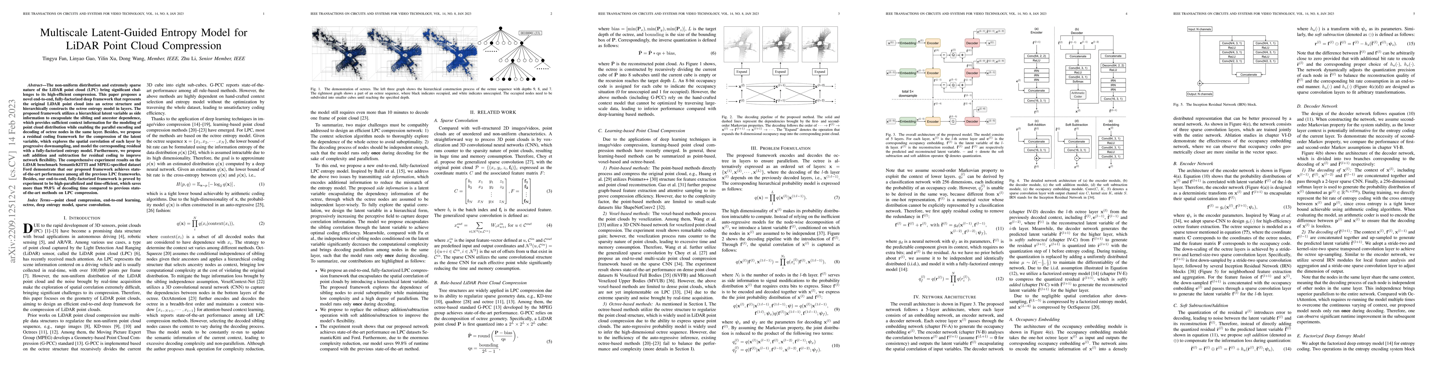 Thumbnail for Multiscale Latent-Guided Entropy Model for LiDAR Point Cloud Compression