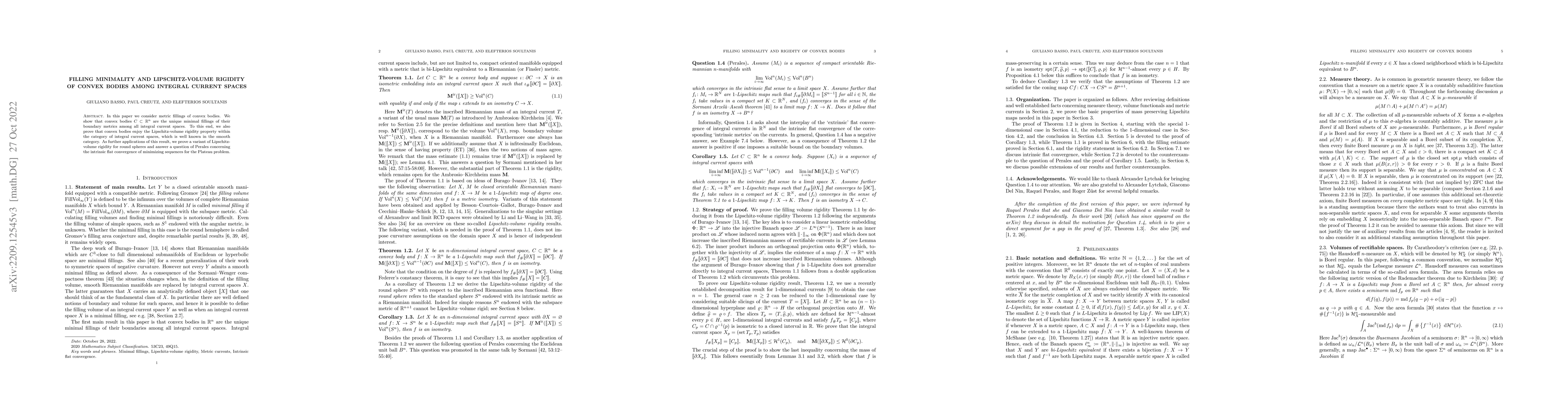 Thumbnail for Filling minimality and Lipschitz-volume rigidity of convex bodies among
  integral current spaces