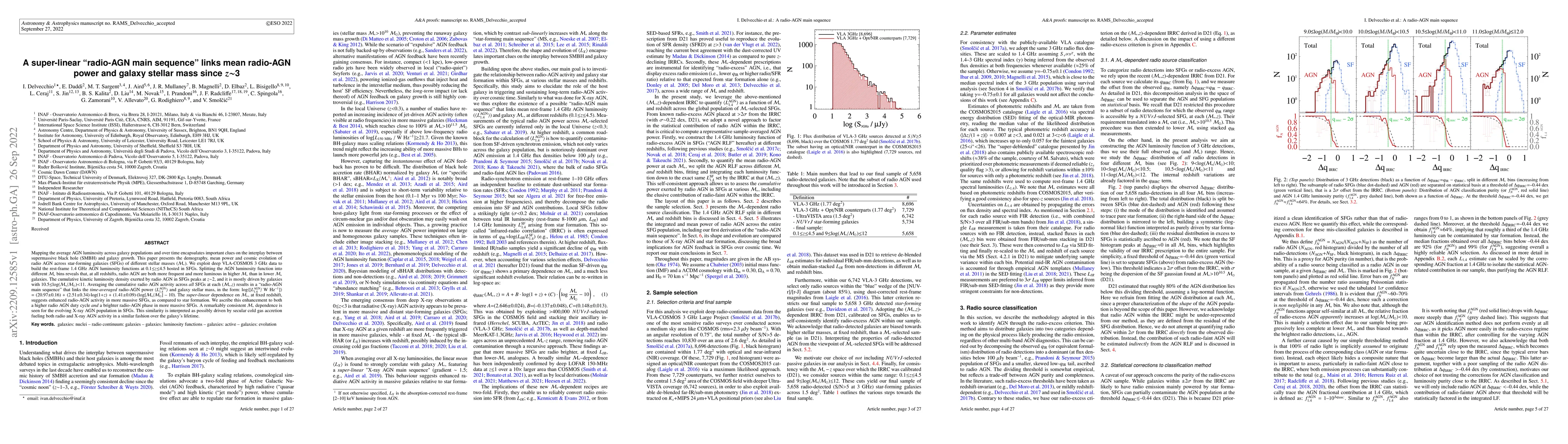 Thumbnail for A super-linear "radio-AGN main sequence'' links mean radio-AGN power and
  galaxy stellar mass since z$\sim$3