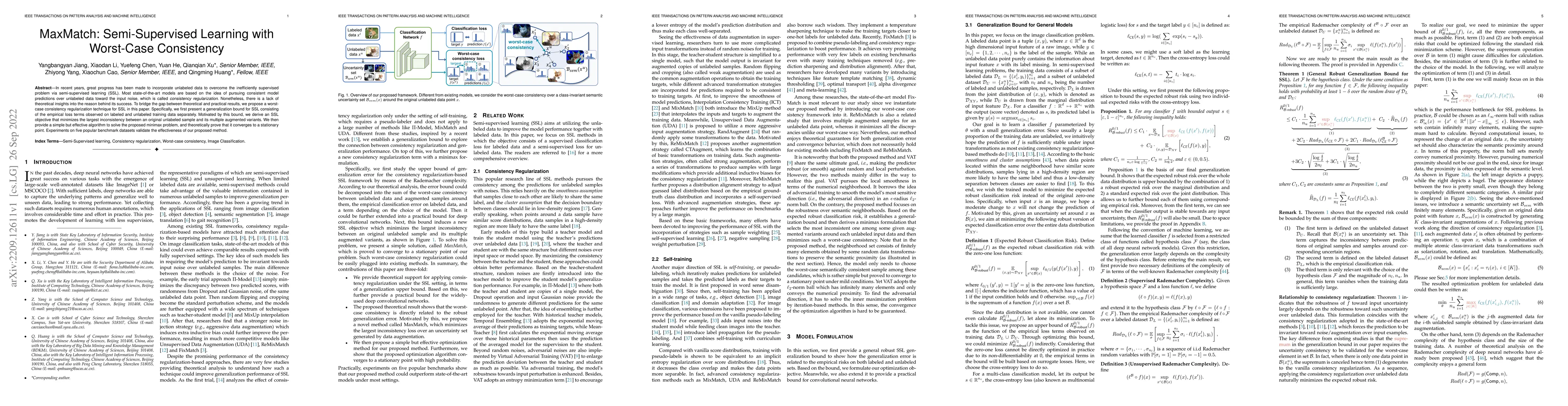 Thumbnail for MaxMatch: Semi-Supervised Learning with Worst-Case Consistency