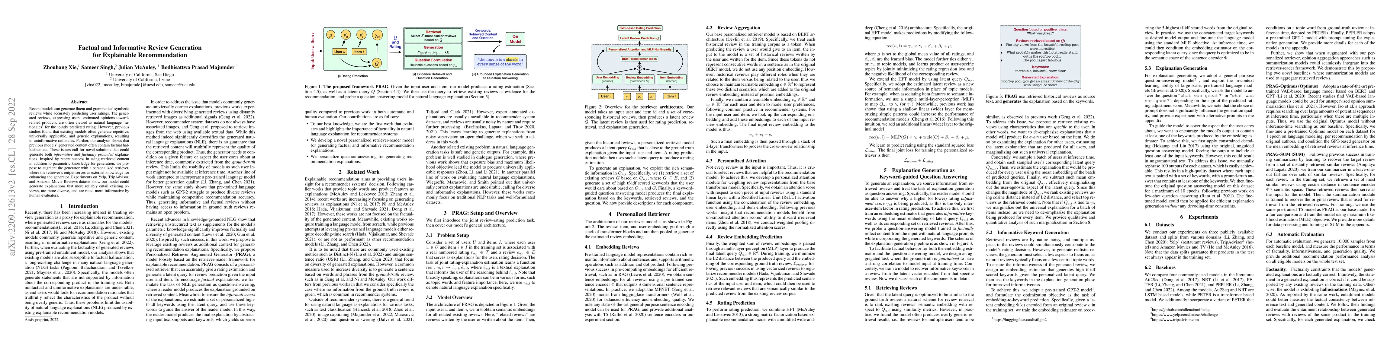 Thumbnail for Factual and Informative Review Generation for Explainable Recommendation