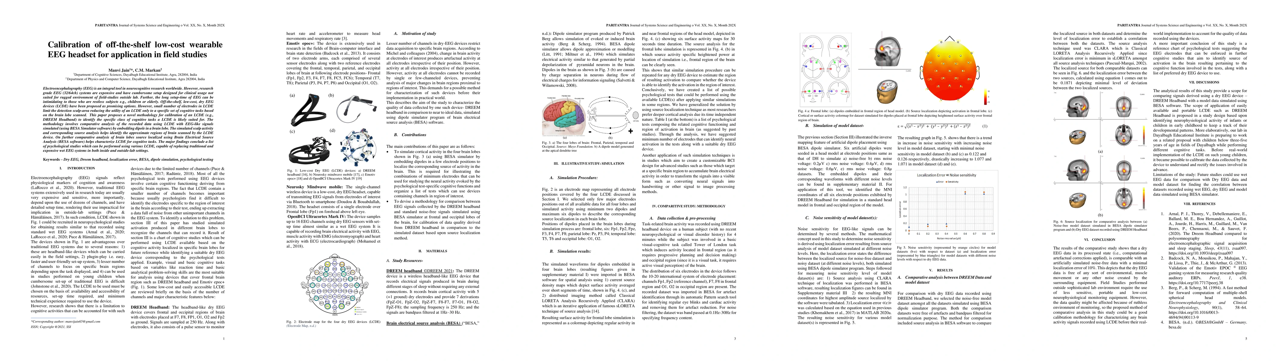 Thumbnail for Calibration of off-the-shelf low-cost wearable EEG headset for
  application in field studies