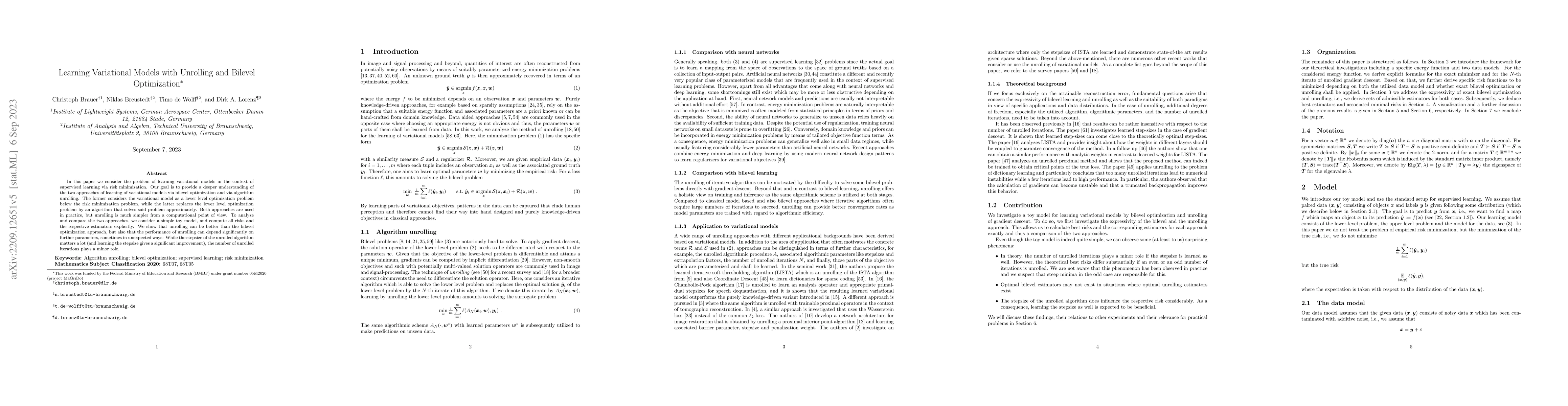 Thumbnail for Learning Variational Models with Unrolling and Bilevel Optimization