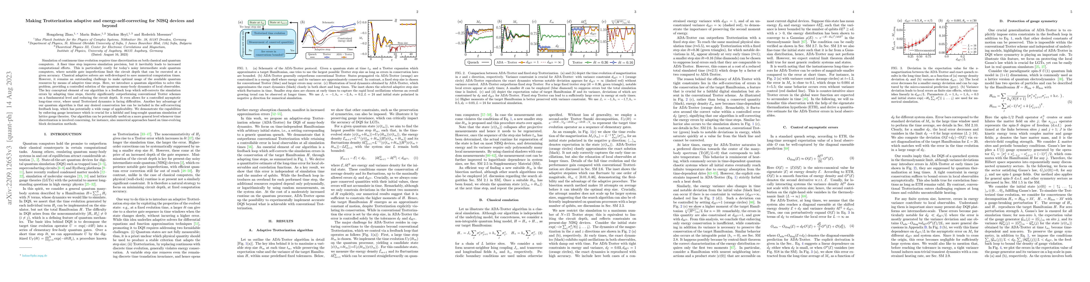 Thumbnail for Making Trotterization adaptive and energy-self-correcting for NISQ
  devices and beyond