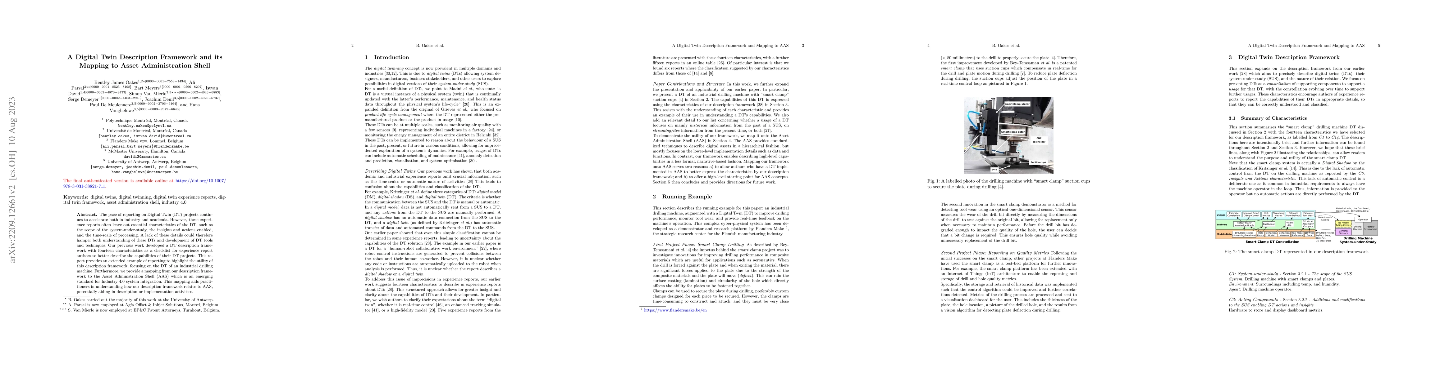 Thumbnail for A Digital Twin Description Framework and its Mapping to Asset
  Administration Shell