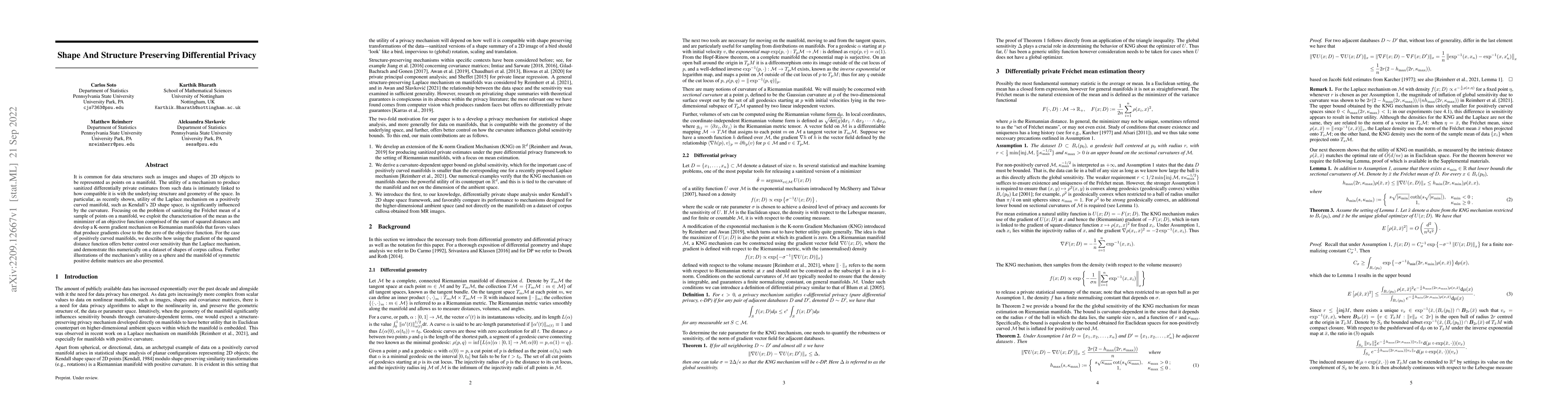 Thumbnail for Shape And Structure Preserving Differential Privacy