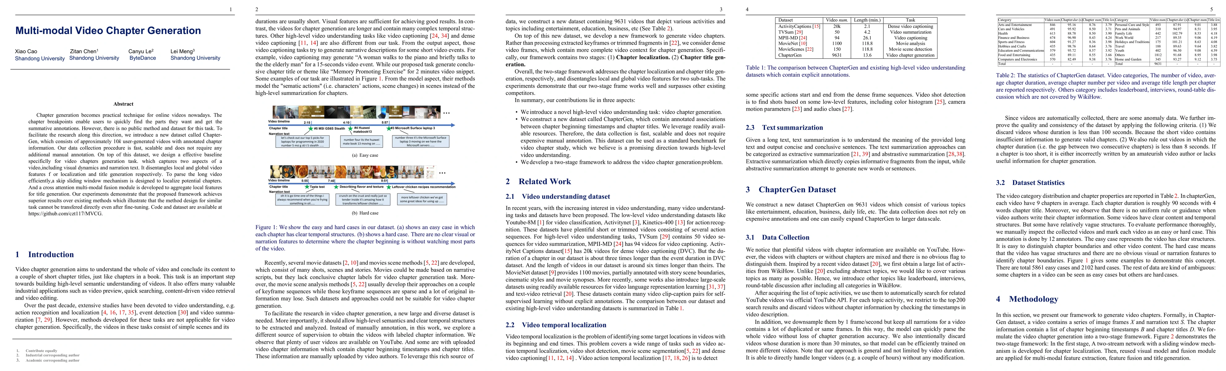 Thumbnail for Multi-modal Video Chapter Generation