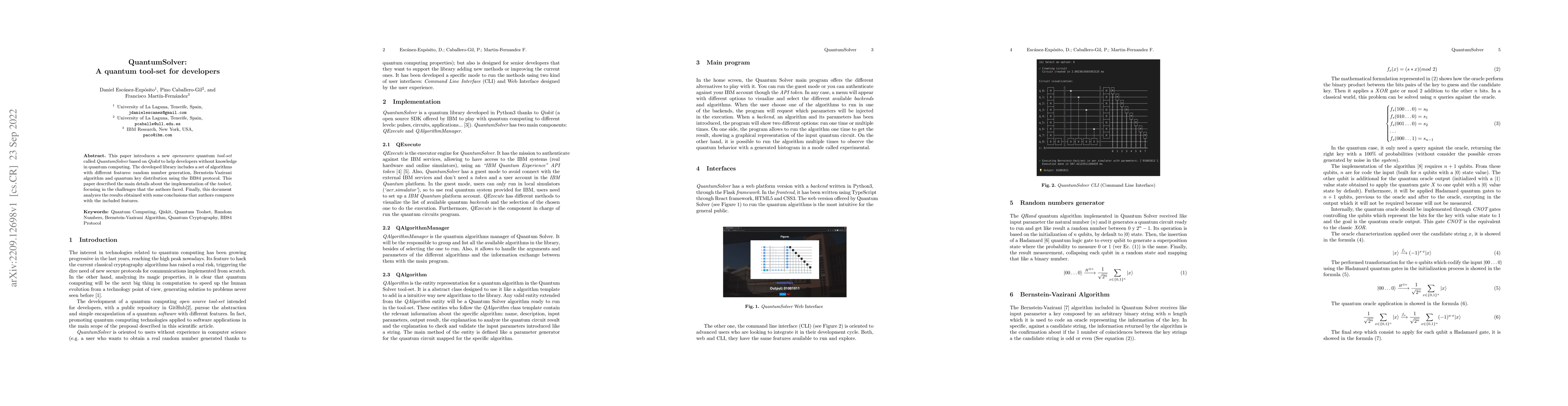 Thumbnail for QuantumSolver: A quantum tool-set for developers