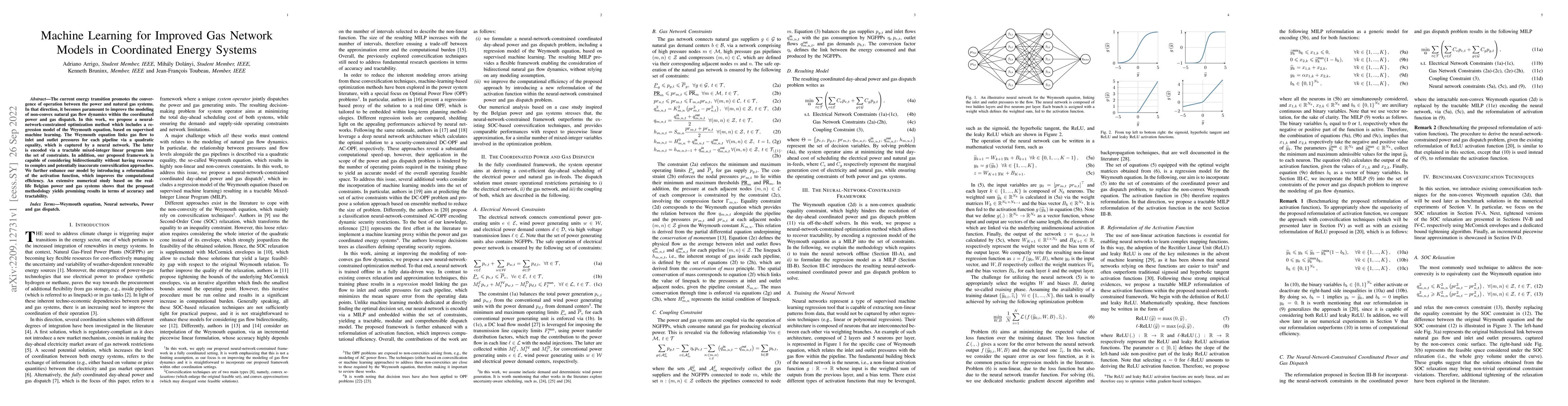 Thumbnail for Machine Learning for Improved Gas Network Models in Coordinated Energy
  Systems