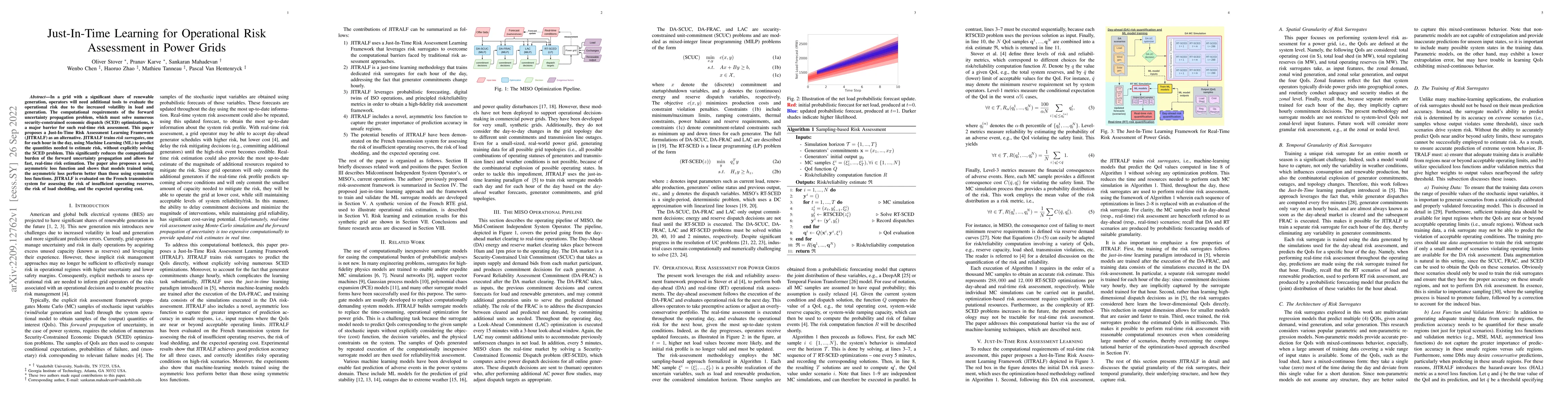 Thumbnail for Just-In-Time Learning for Operational Risk Assessment in Power Grids