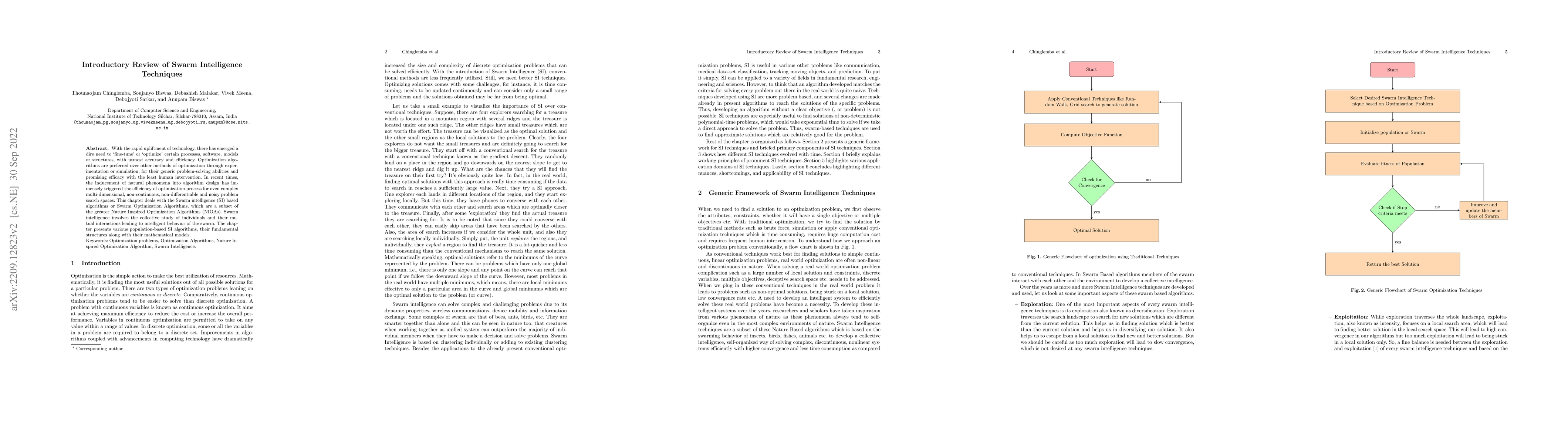 Thumbnail for Introductory Review of Swarm Intelligence Techniques