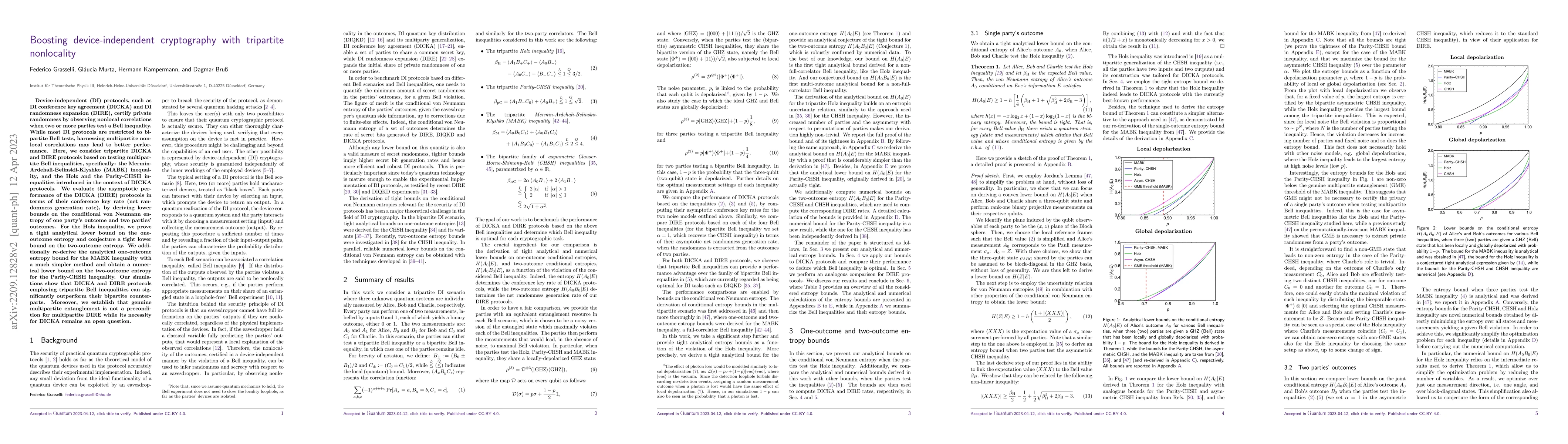 Thumbnail for Boosting device-independent cryptography with tripartite nonlocality