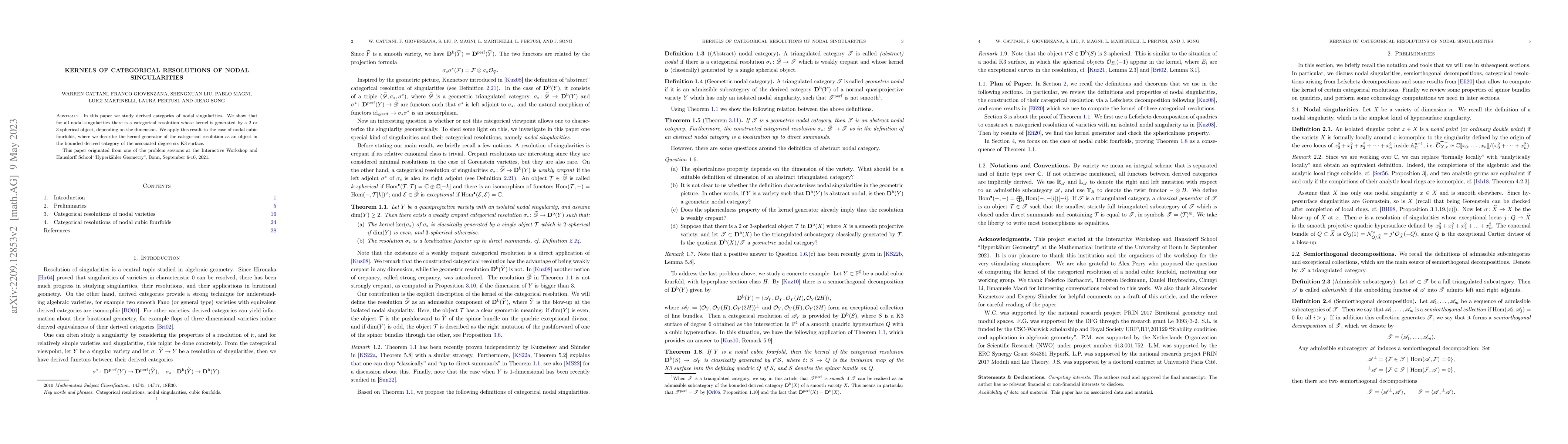 Thumbnail for Kernels of categorical resolutions of nodal singularities