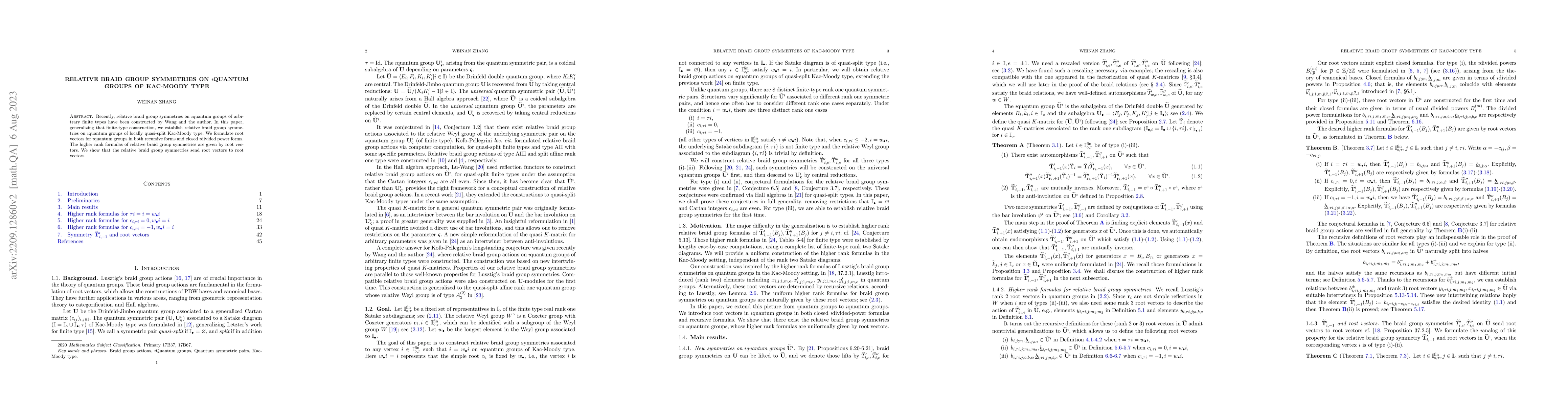 Thumbnail for Relative braid group symmetries on $\imath$quantum groups of Kac-Moody
  type