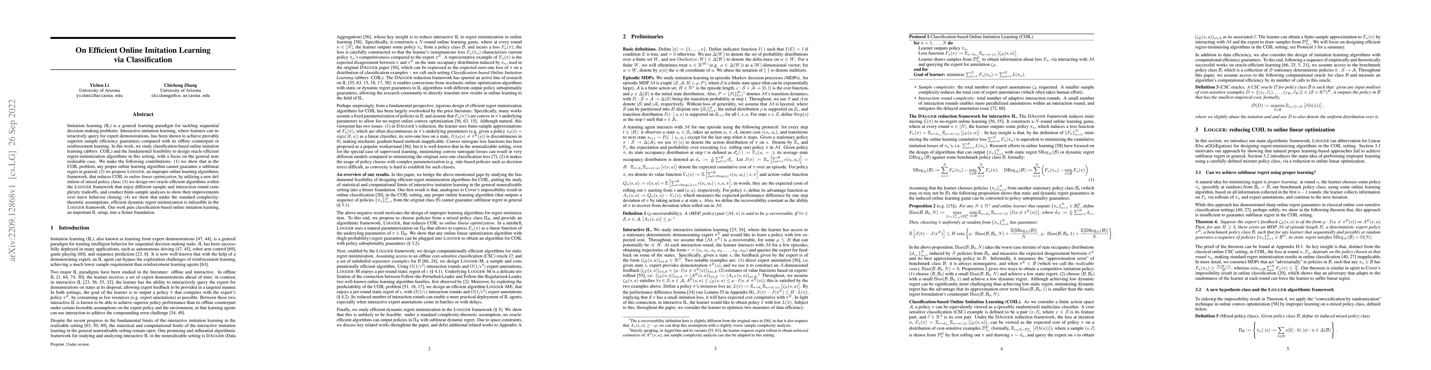 Thumbnail for On Efficient Online Imitation Learning via Classification