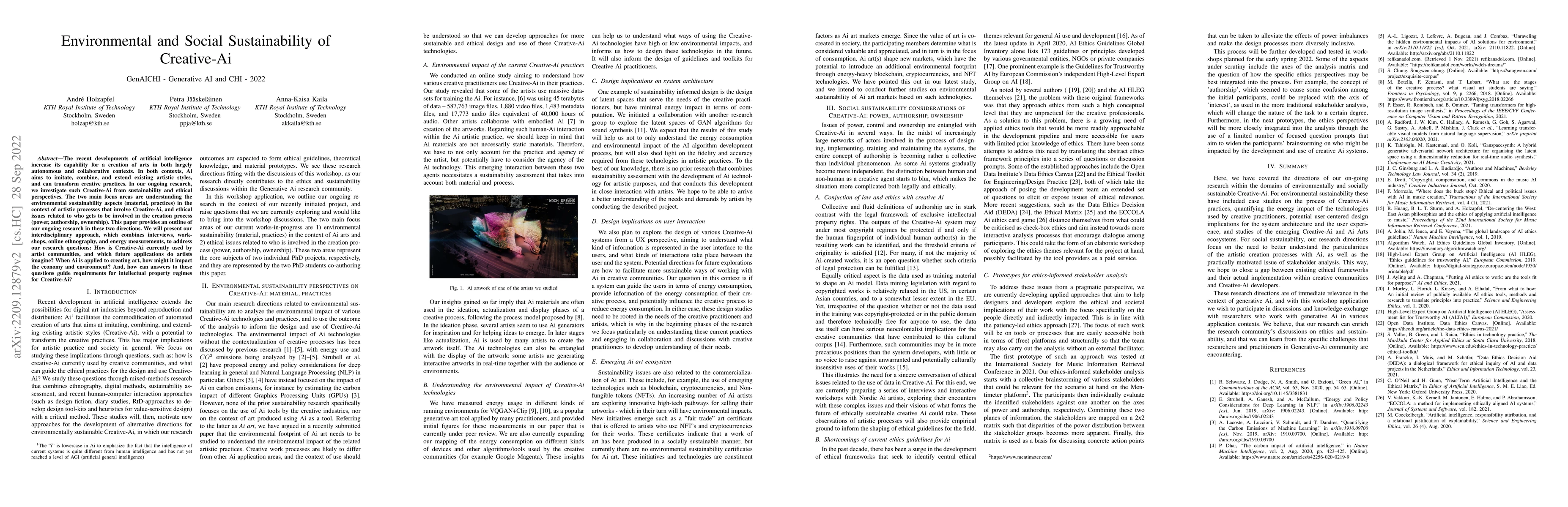 Thumbnail for Environmental and Social Sustainability of Creative-Ai