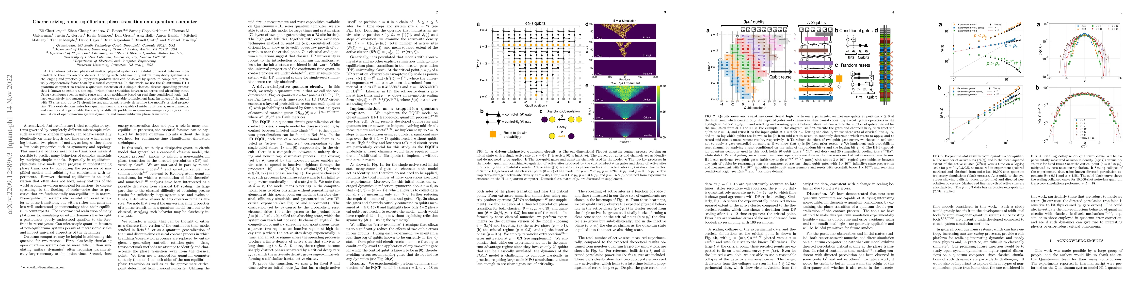 Thumbnail for Characterizing a non-equilibrium phase transition on a quantum computer