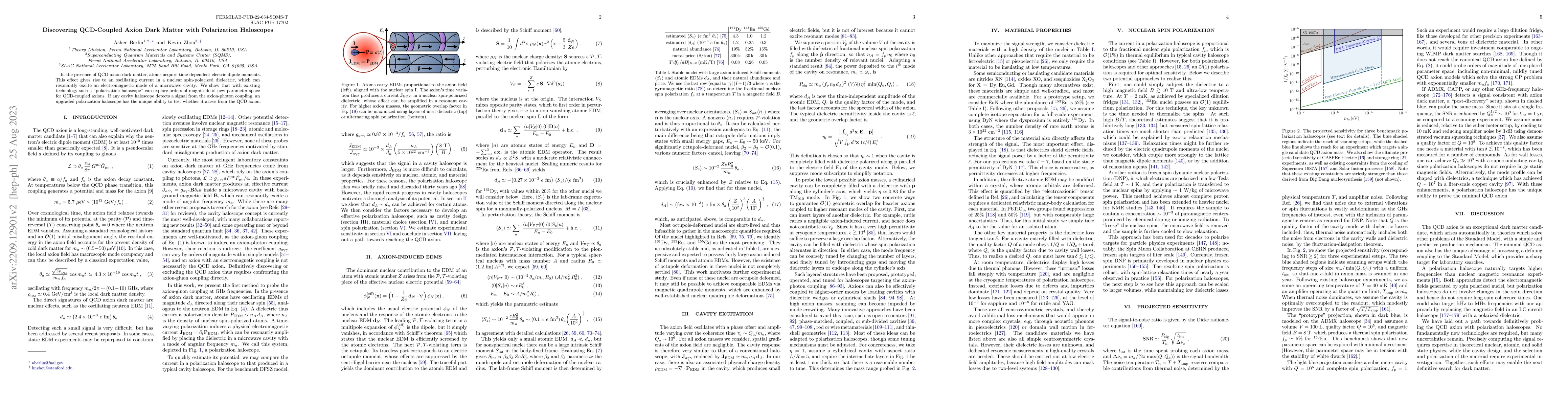 Thumbnail for Discovering QCD-Coupled Axion Dark Matter with Polarization Haloscopes