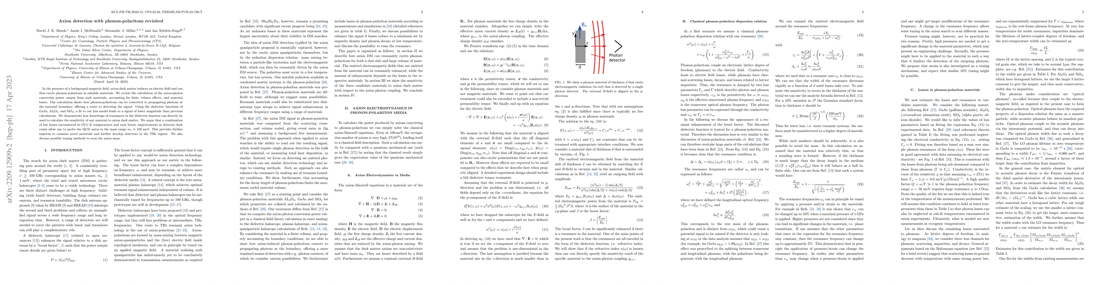 Thumbnail for Axion detection with phonon-polaritons revisited