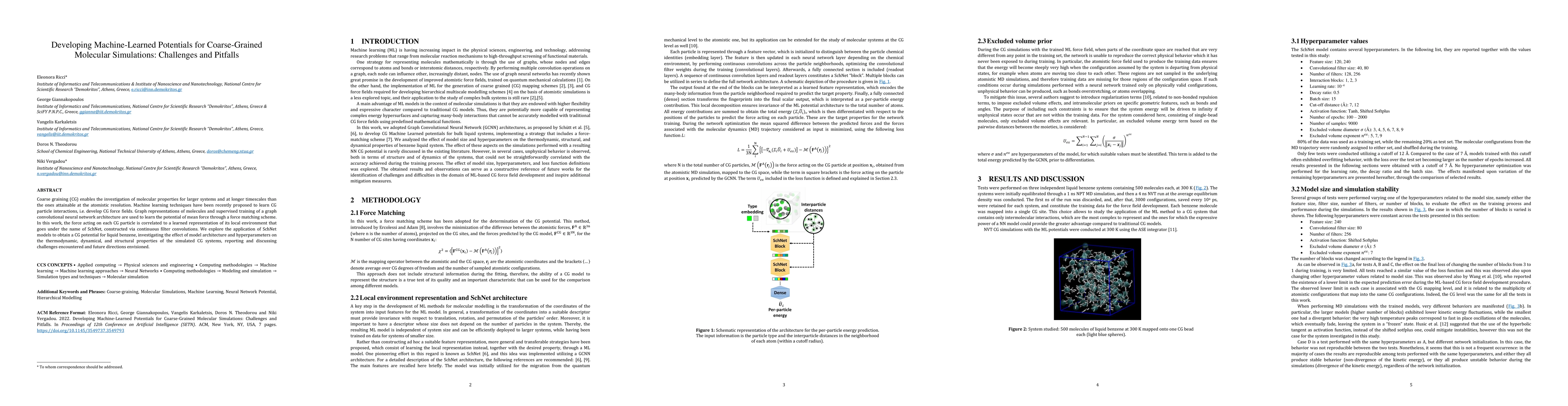 Thumbnail for Developing Machine-Learned Potentials for Coarse-Grained Molecular
  Simulations: Challenges and Pitfalls