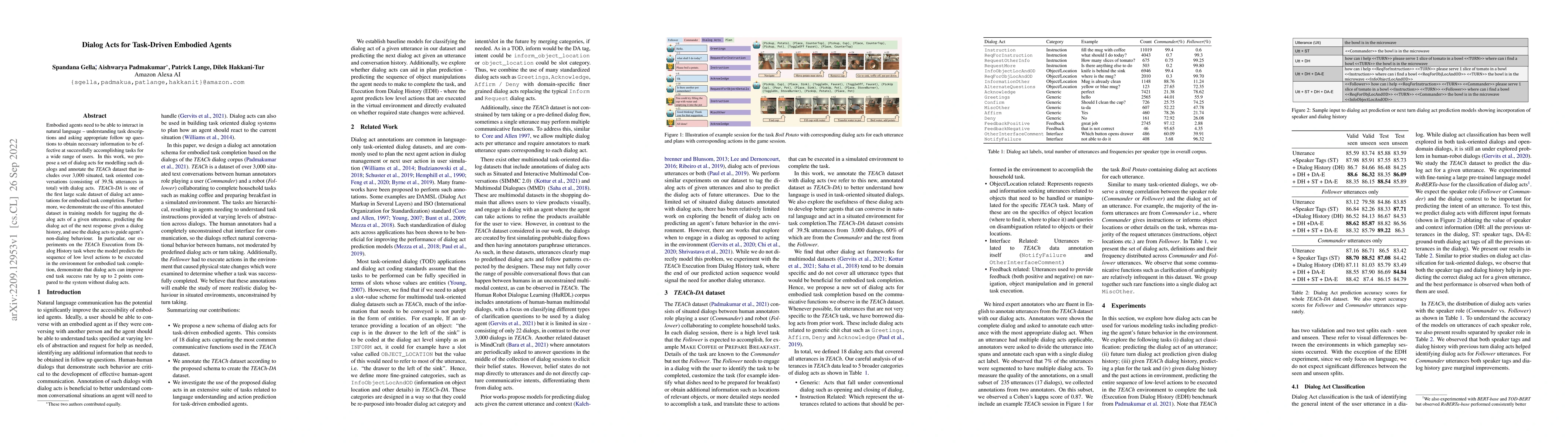 Thumbnail for Dialog Acts for Task-Driven Embodied Agents