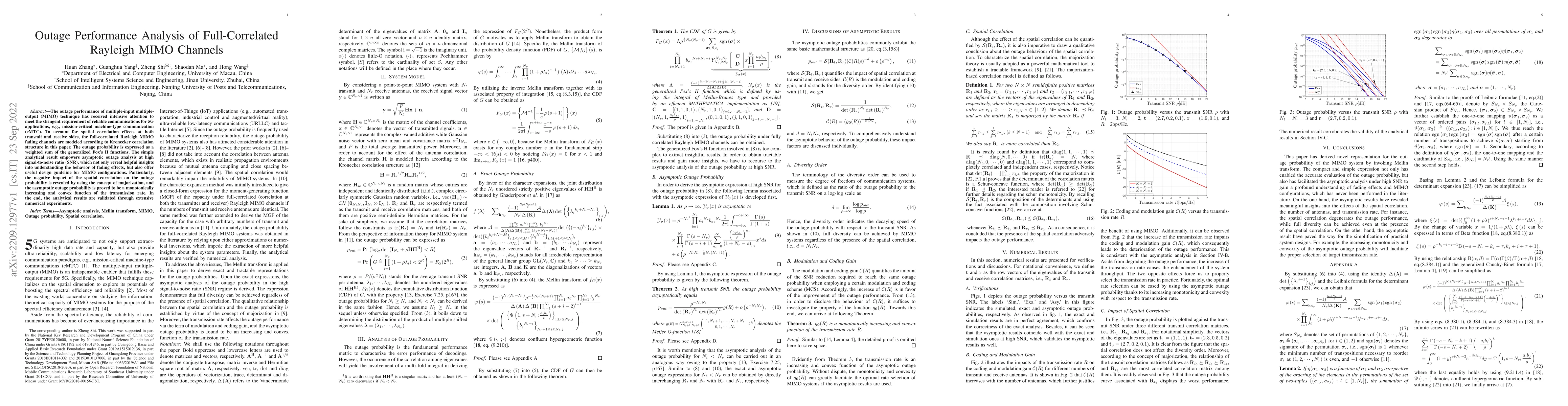 Thumbnail for Outage Performance Analysis of Full-Correlated Rayleigh MIMO Channels
