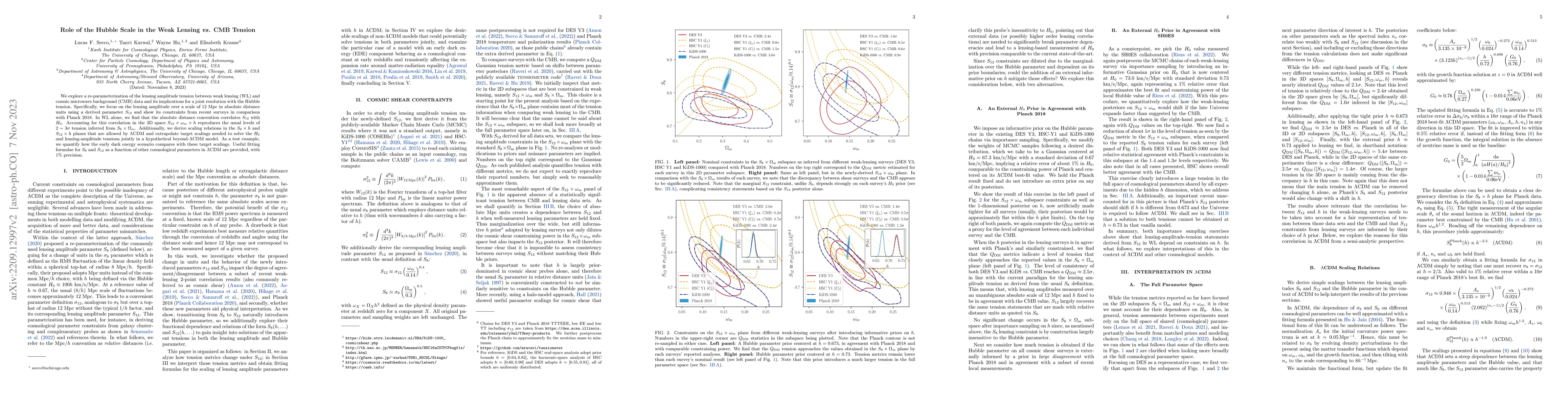 Thumbnail for Role of the Hubble Scale in the Weak Lensing vs. CMB Tension