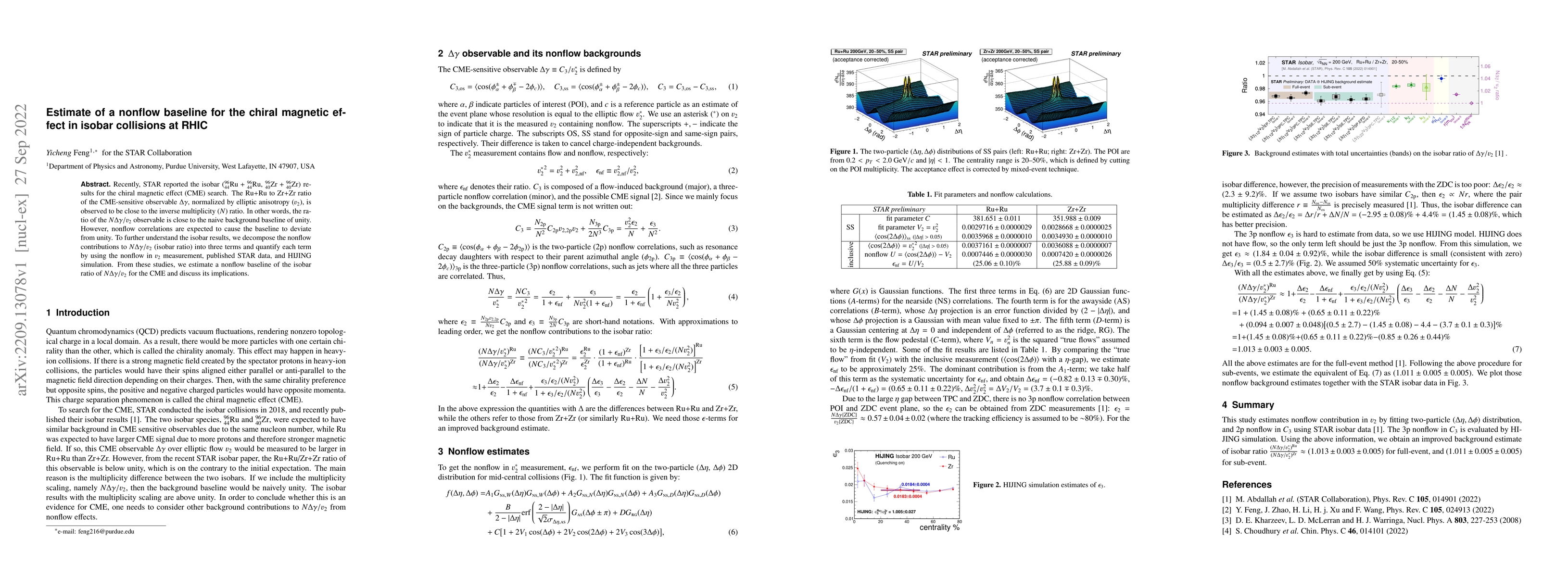 Thumbnail for Estimate of a nonflow baseline for the chiral magnetic effect in isobar
  collisions at RHIC