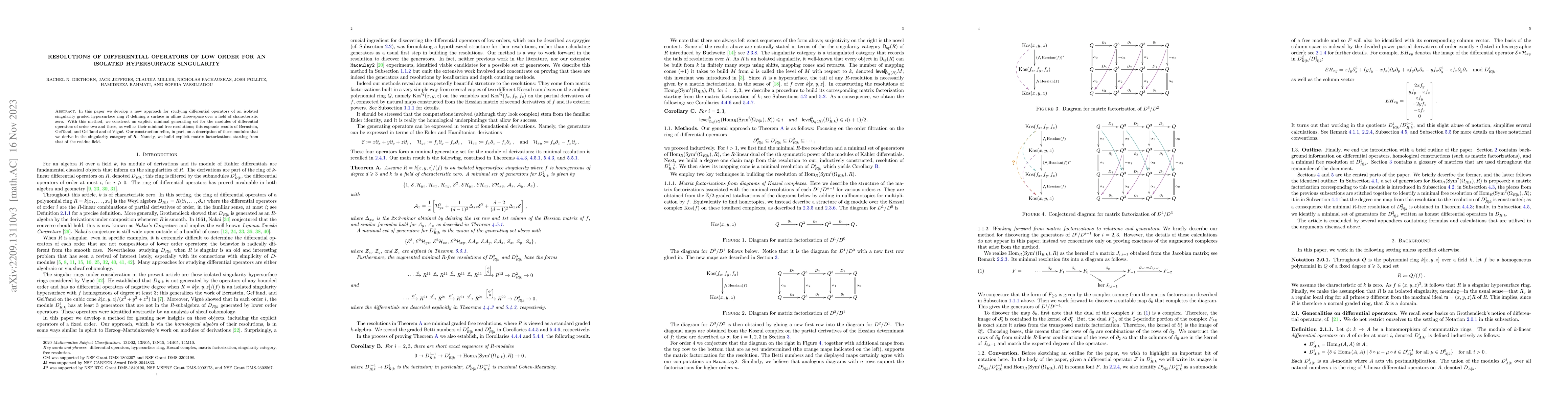 Thumbnail for Resolutions of differential operators of low order for an isolated
  hypersurface singularity