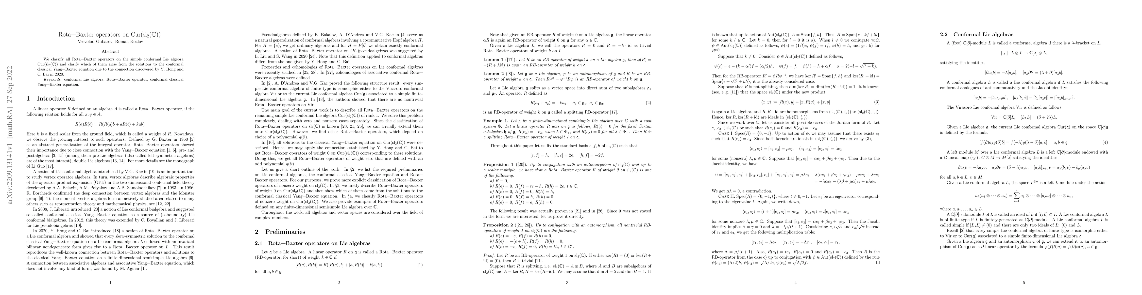Thumbnail for Rota-Baxter operators on $\mathrm{Cur}(\mathrm{sl}_2(\mathbb{C}))$