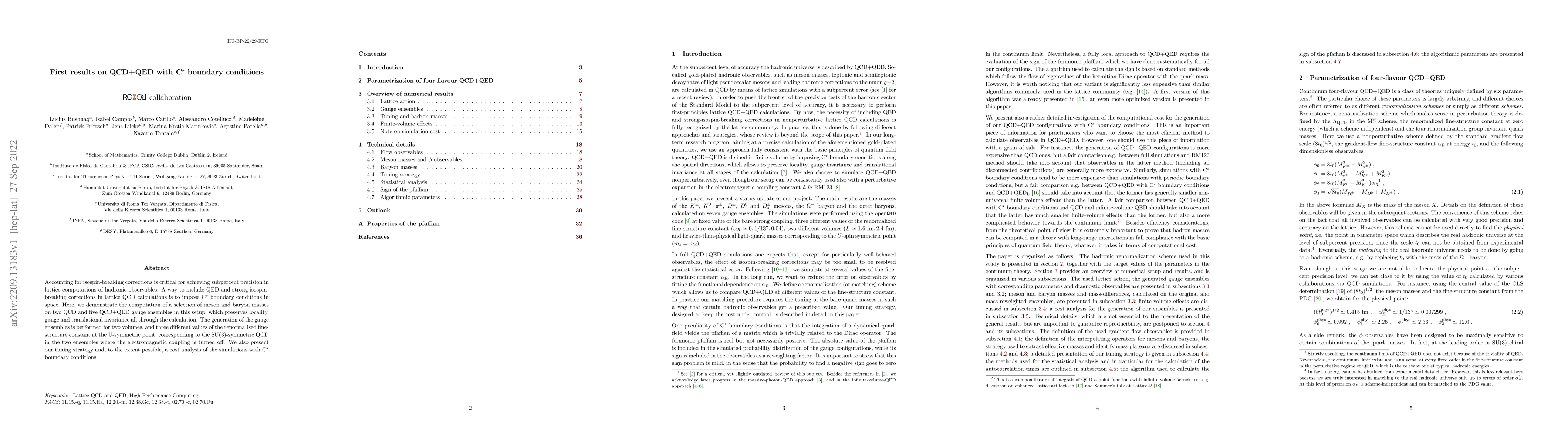 Thumbnail for First results on QCD+QED with C* boundary conditions