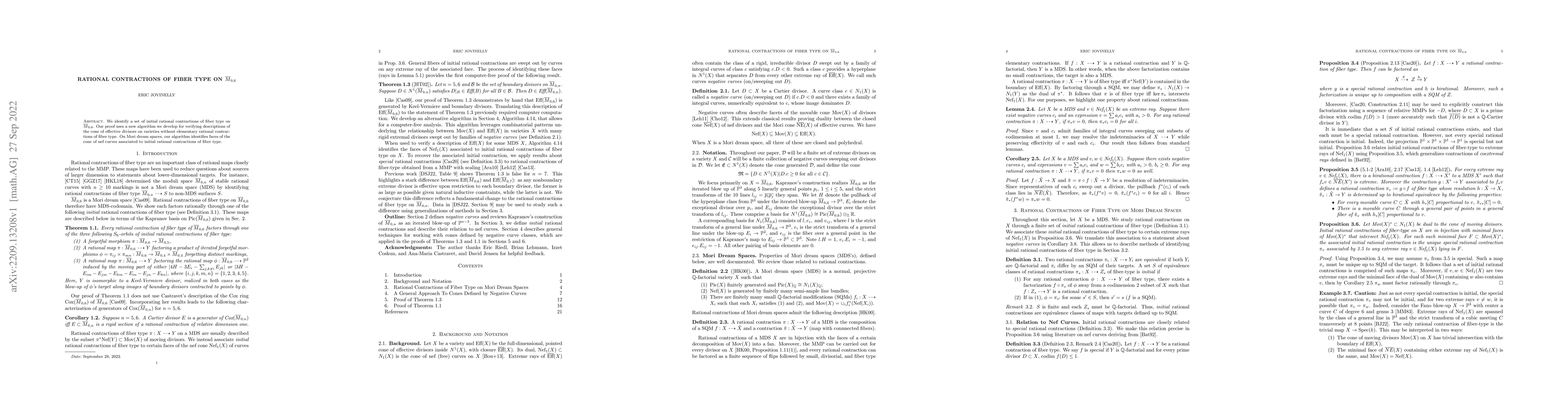 Thumbnail for Rational Contractions of Fiber Type on $\overline{M}_{0,6}$