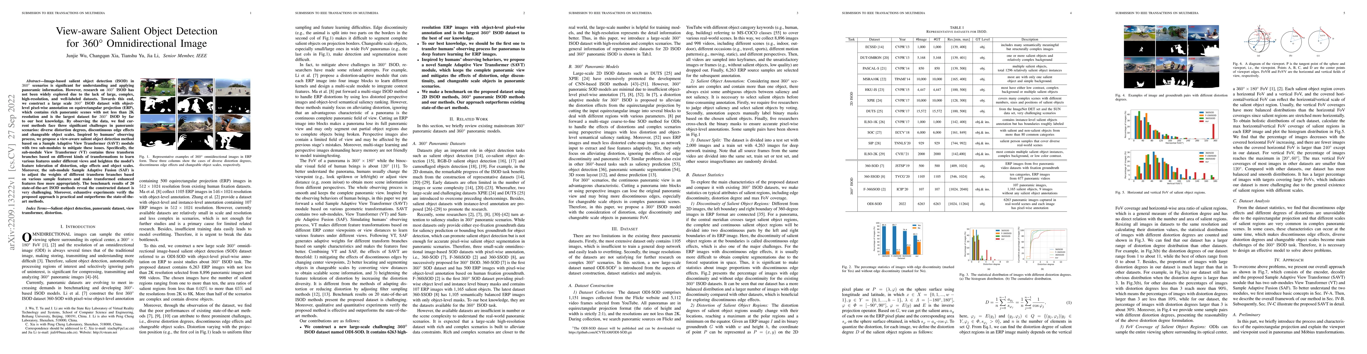 Thumbnail for View-aware Salient Object Detection for 360{\deg} Omnidirectional Image