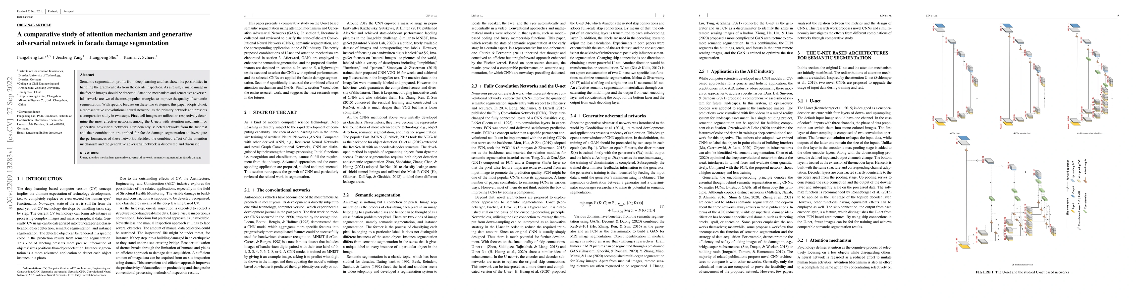 Thumbnail for A comparative study of attention mechanism and generative adversarial
  network in facade damage segmentation