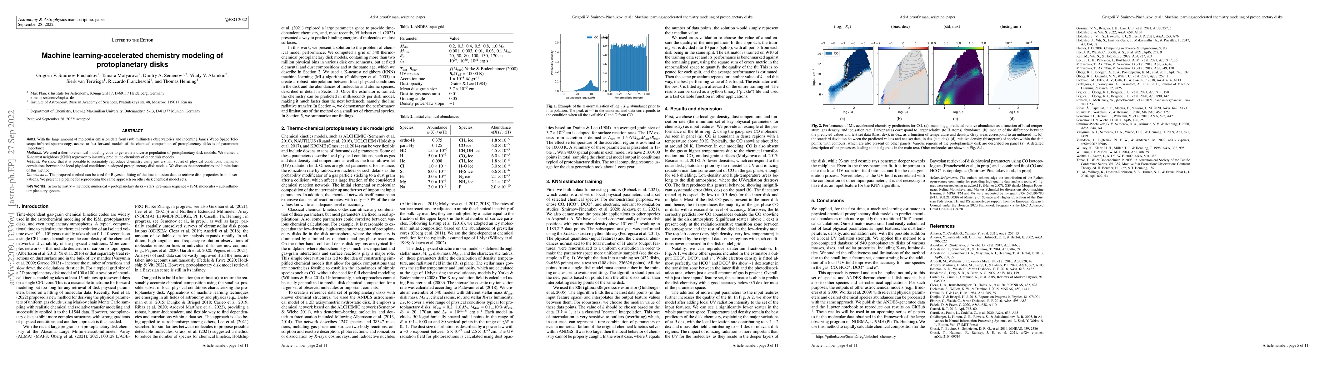 Thumbnail for Machine learning-accelerated chemistry modeling of protoplanetary disks