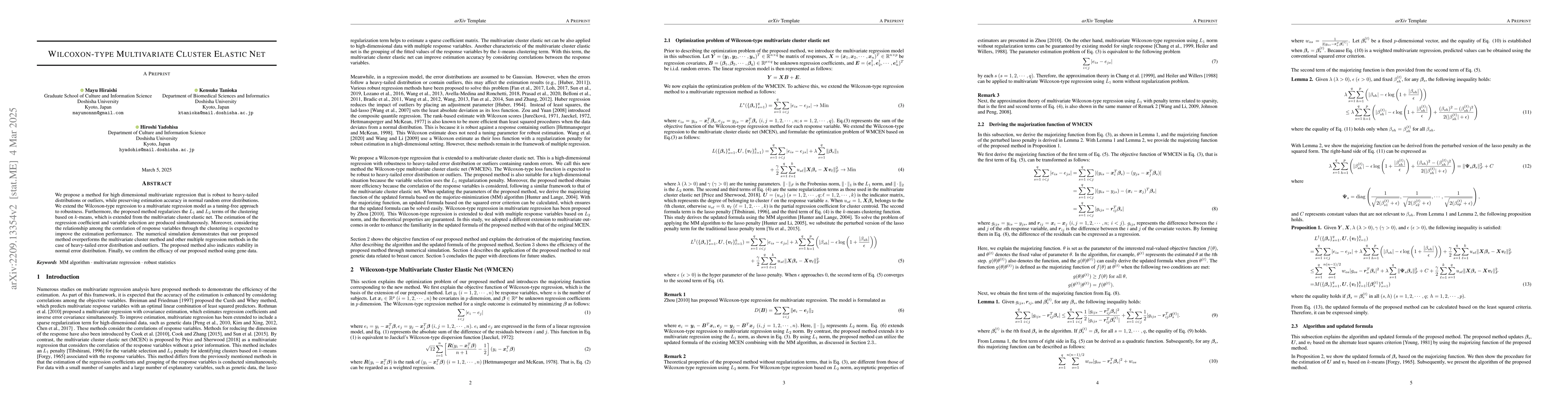 Thumbnail for Wilcoxon-type Multivariate Cluster Elastic Net