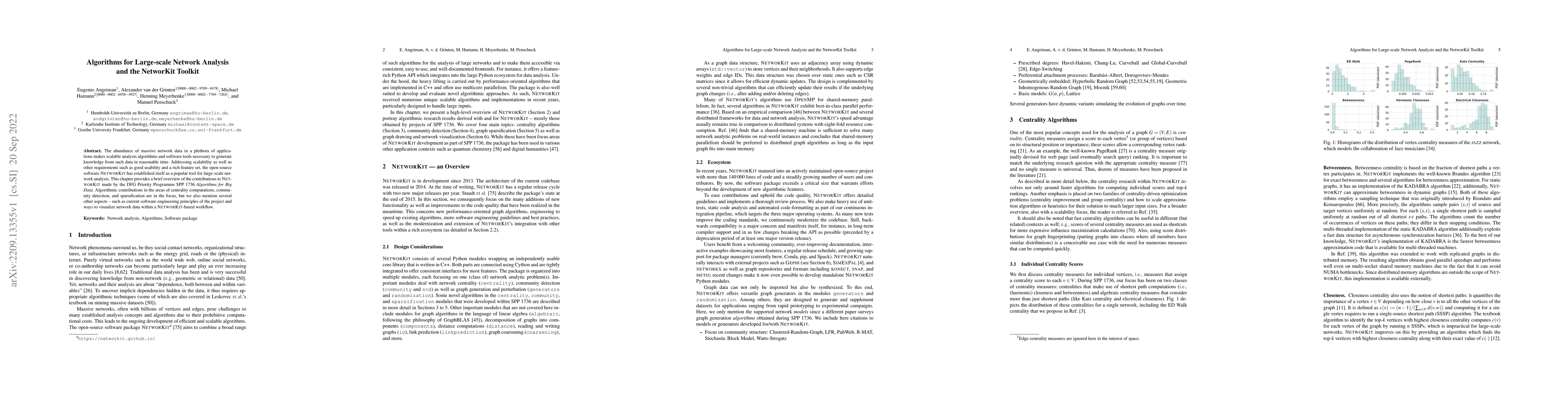 Thumbnail for Algorithms for Large-scale Network Analysis and the NetworKit Toolkit
