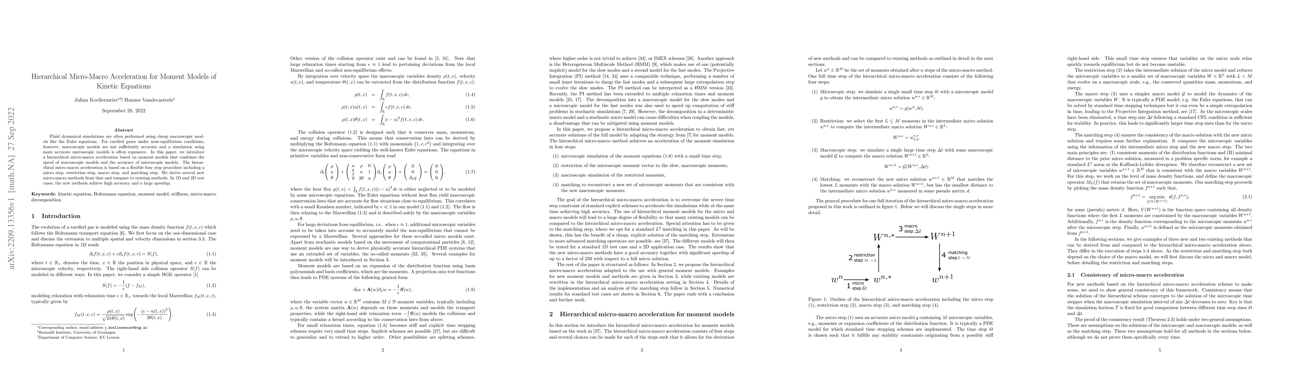 Thumbnail for Hierarchical Micro-Macro Acceleration for Moment Models of Kinetic
  Equations
