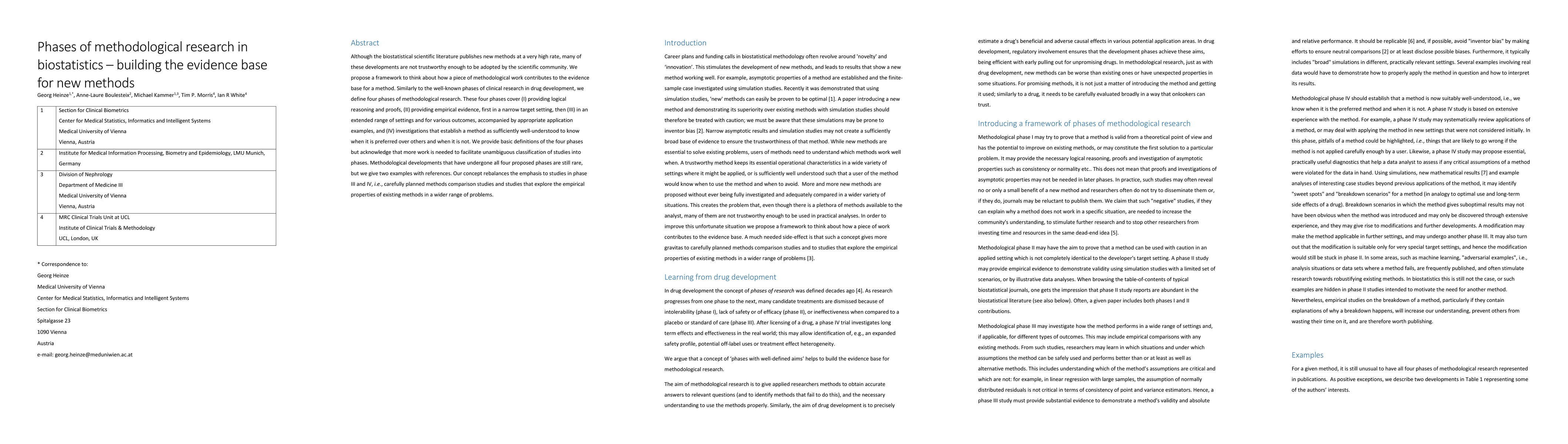 Thumbnail for Phases of methodological research in biostatistics - building the
  evidence base for new methods